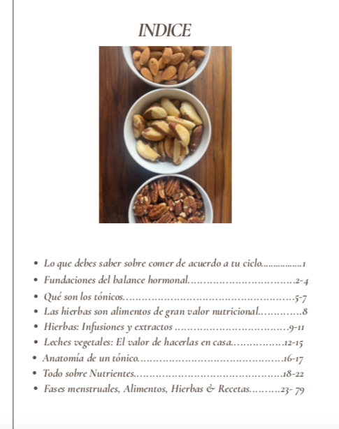 Alimentación Ciclica: Tu guía completa de hierbas, alimentos & fases de tu ciclo